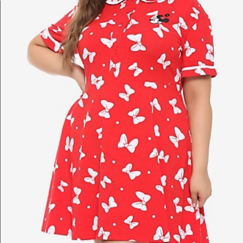 DISNEY MINNIE MOUSE PRINT DRESS PLUS SIZE
